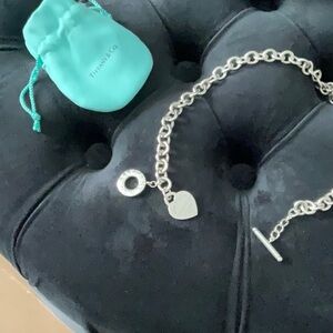 Authentic Tiffany toggle heart necklace